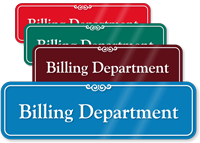 Billing Department Showcase Hospital Sign