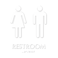 Restroom Men Women Sign