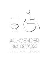 Metro™ All-Gender Restroom Sign