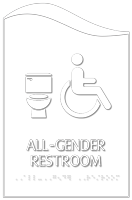 Pacific All-Gender Restroom Sign