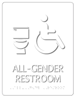 Avalon All-Gender Restroom Sign