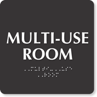 Multi Use Room TactileTouch™ Sign with Braille