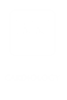 Cardiology Engraved Hospital Sign with Heart's ECG Symbol