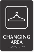 Changing Area Symbol TactileTouch™ Sign with Braille