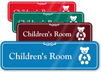 Children's Room Hospital Showcase Sign