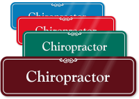 Chiropractor Medical Office ShowCase Wall Sign