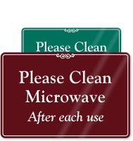 Please Clean Microwave after each use