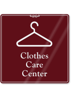 Clothes Care Center (with hanger symbol)