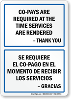 Bilingual Co-Pays Are Required At Time Services Sign