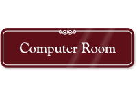 Computer Room ShowCase Wall Sign