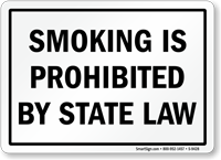 SMOKING PROHIBITED BY STATE LAW