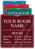 Customizable Room Name Sign