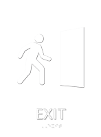Exit Sign, 11.375 in. x 8.375 in.