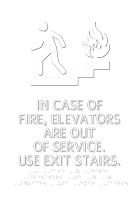 In Case of Fire Sign