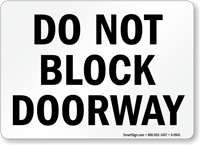 Block Doorway Sign