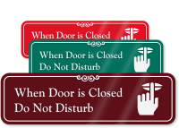 Do Not Disturb with Graphic ShowCase™ Wall Sign