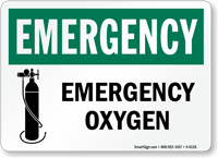 Emergency Oxygen Sign