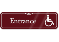 Handicap Entrance Sign