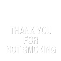 Thank You for Not Smoking Graphic Sign