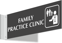 Family Practice Clinic Corridor Projecting Sign