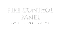 Fire Control Panel TactileTouch Braille Sign