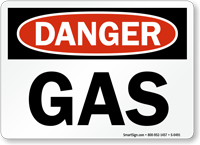 Danger Gas Sign