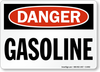 Danger Gasoline Sign