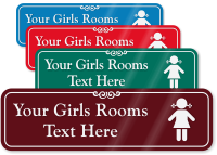 Girls Room Symbol Sign