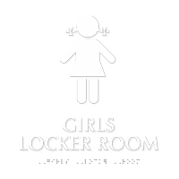 Girls Locker Room Sign