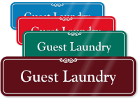 Guest Laundry ShowCase Wall Sign