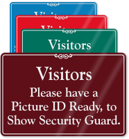 Have Picture ID Ready Showcase Wall Sign