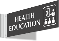 Health Education Corridor Projecting Sign