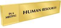 Human Resources - In A Meeting/Welcome Slider Sign