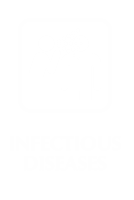Infectious Disease Engraved Sign with Viral Infection Symbol