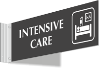 Intensive Care Corridor Projecting Sign