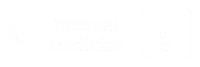 Internal Medicine Engraved Sign with Left Arrow Symbol