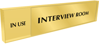 Interview Room - In Use/Vacant Slider Sign