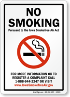 Iowa Smokefree Air Act Sign