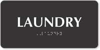 Laundry TactileTouch™ Braille Sign