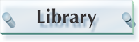 Library ClearBoss Sign