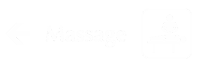 Massage Engraved Sign, Masseur and Left Arrow Symbol