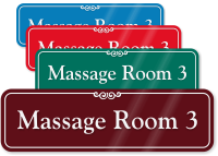 Massage Room 3 ShowCase Wall Sign