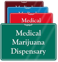 Medical Marijuana Dispensary ShowCase Wall Sign