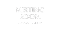Meeting Room Tactile Touch Braille Sign