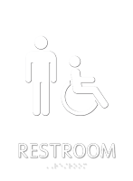Restroom Men Handicapped Sign