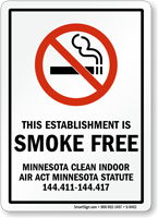 This Establishment Is Smoke Free Sign