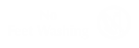 No Feet Washing Engraved Sign with Symbol