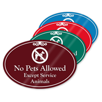 No Pets Allowed ShowCase Sign