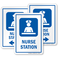 Nurse Station Care Staff Area Sign