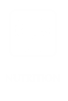 Nutrition Engraved Hospital Sign with Balanced Diet Symbol